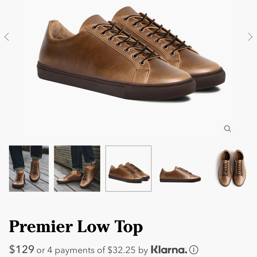 Mens Thursday Boots Leather Sneaker.